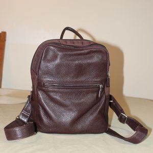 Brown Leather Backpack